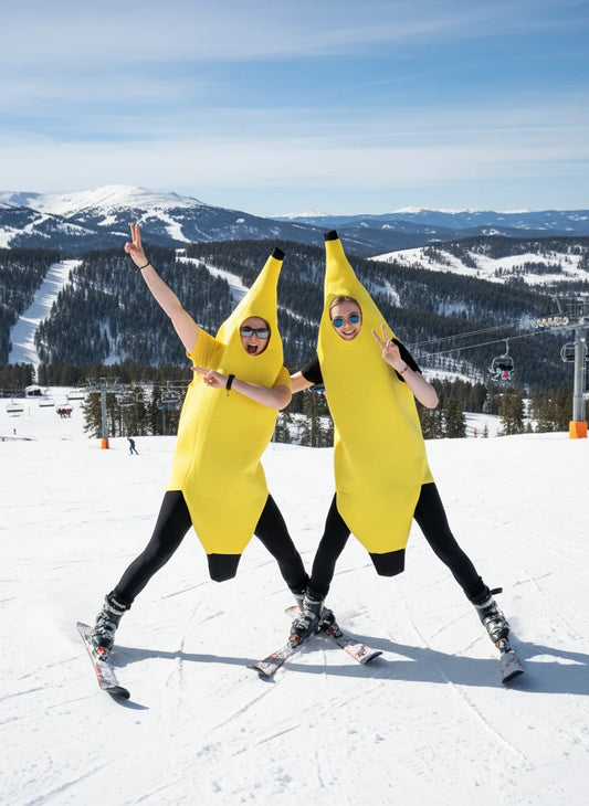 Banana Rider – Costume Fun pour Stations de Ski